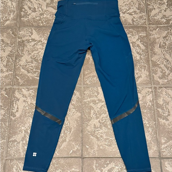 Sweaty Betty Pants - Sweaty Betty Power Sculpt Workout 7/8 Leggings Beetle Blue - XS Retail $98 MINT